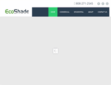 Tablet Screenshot of ecoshade.com